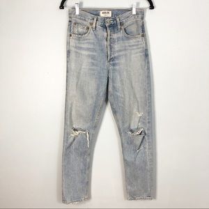 Agolde Jamie High Rise Classic Jeans in Shakedown